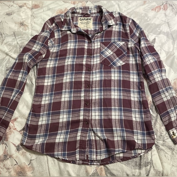 Oversized boyfriend fit flannel from garage - Picture 3 of 3